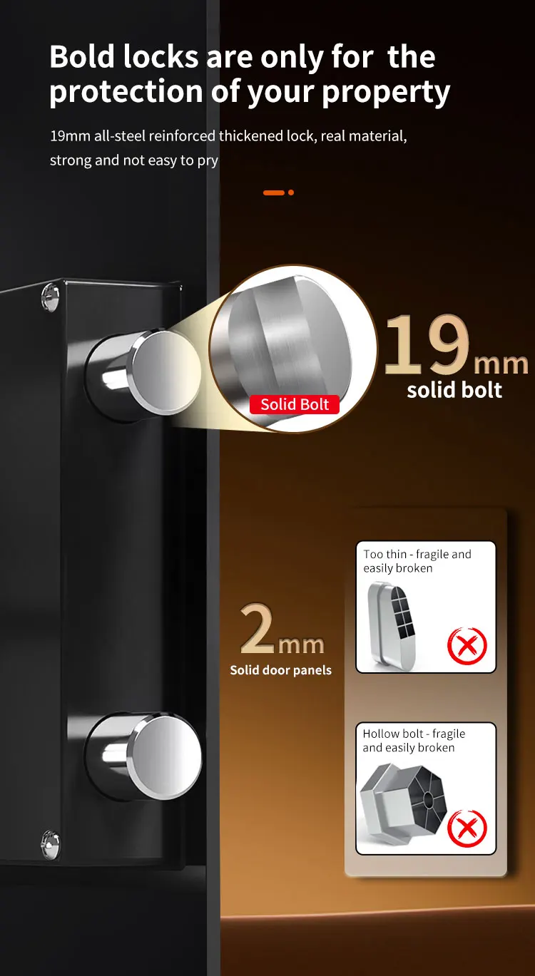 CEQSAFE Many Color Style Blue Fire Protection Secure Deposit Fingerprint Safe supplier