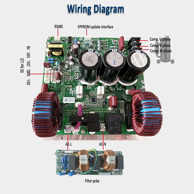 DC Inverter PCB Control Board for Air Condition Heat Pump Compressor Driver Inverter