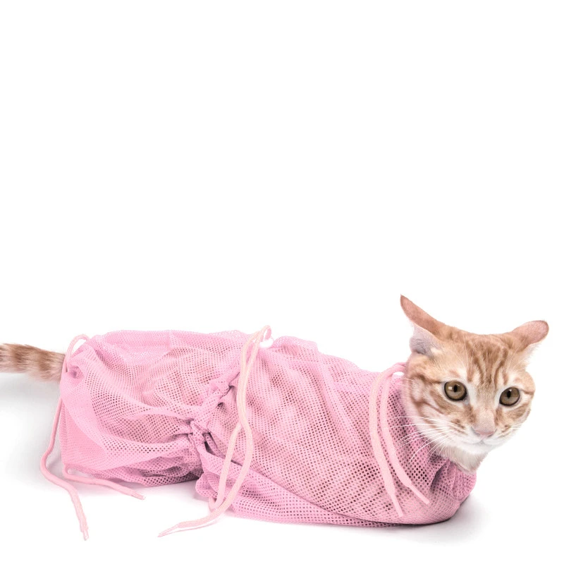 mesh cat grooming bathing bolsa
