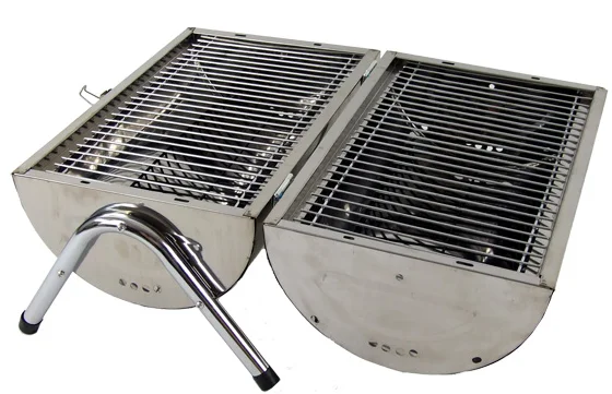 Factory Price Stainless Steel Compact Portable Mini Oil Drum Cooking Double Side Bbq Grills for Outdoor