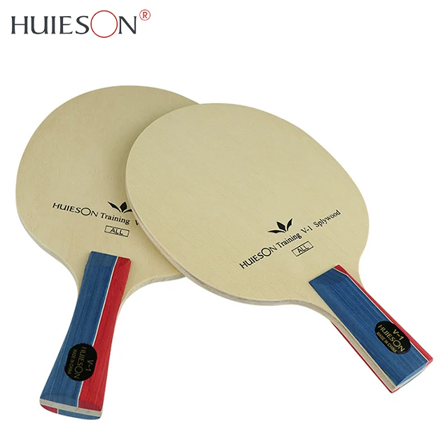 HUIESON OEM Custom Cheap 5 Layer Pure Wood Training Table Tennis Bat Racket Table Tennis Blade