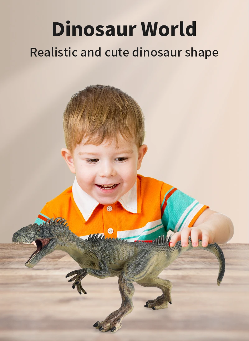 Leemook Kids Model Allosaurus Realistic Rubber Plastic Mini Toy ...