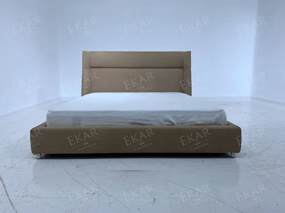 Wood and Metal Combination Bed Frame for Modern Bedrooms manufacture