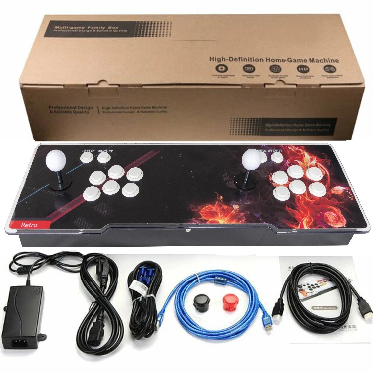 Multiplayer Customized Double Joysticks Video Game Console Arcade Box 4710 Games Classic Console