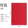 A5 soft transcript red