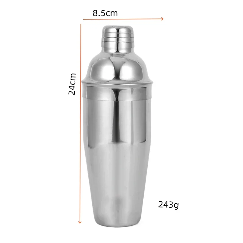 Premium Stainless Steel Cocktail Shaker Customized 750 ML Cocktail Shaker for Bar