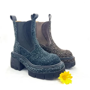High-end New Style Fashion Hard-wearing Professional Custom Casual Leather Boots for Ladies