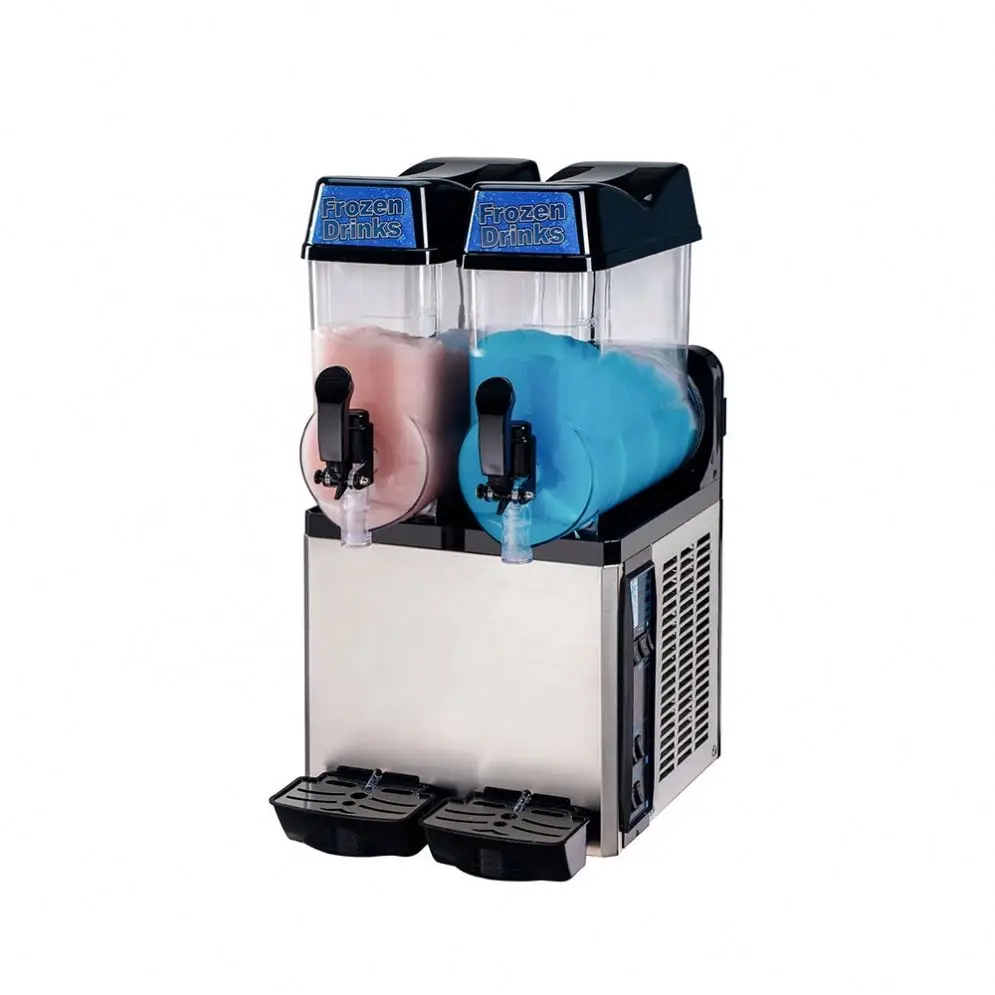 スラッシーマシン ダブルタンク 220V 2 Compartments Double Tank Slush Machine - High Productivity