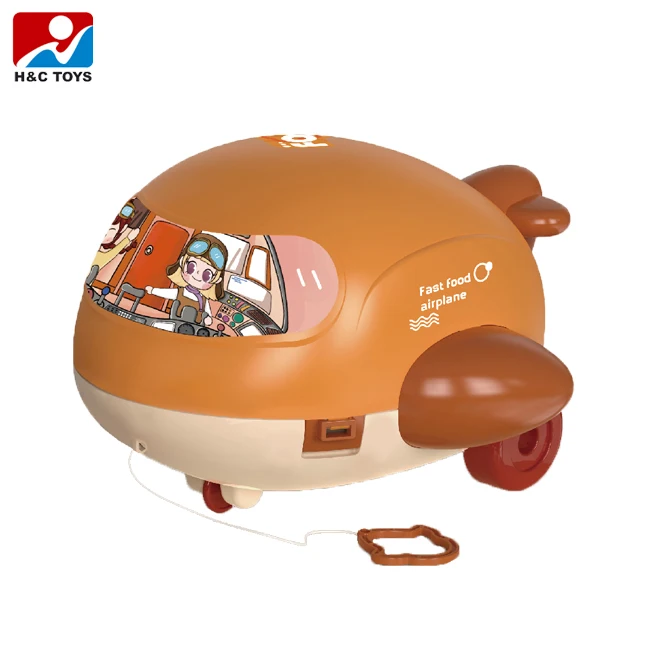 Simulation Play Hamburger Bread Shop Set Toys Cartoon Airplane Fast Food Novelty Toy