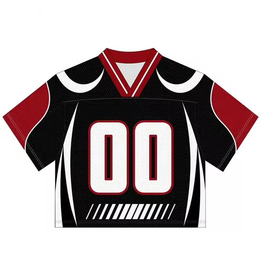 Custom Stylish Heat-Transfer Printed 100% Polyester Quick Dry American Football Jerseys Uniforms Fully Customization Embroidery