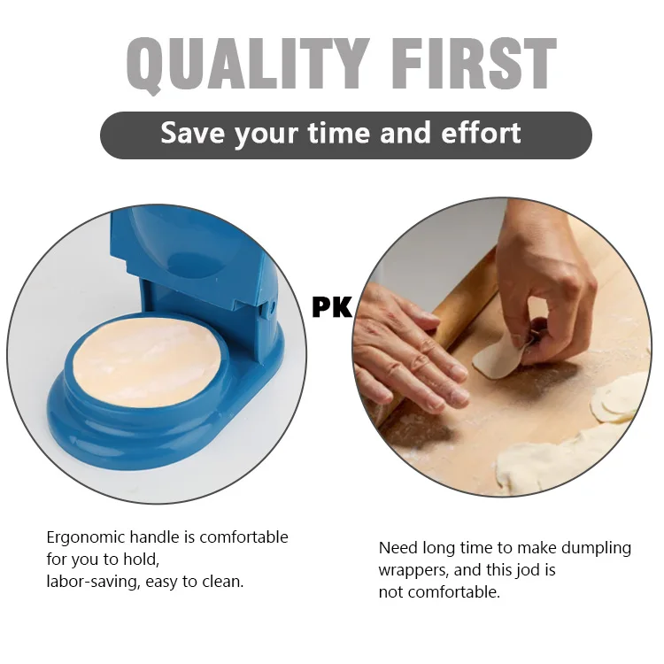 Manual DIY Baking Pastry 2 in 1 New Dumpling Maker Machine Press Dumpling Skin Wrapper Mould for Empanadas
