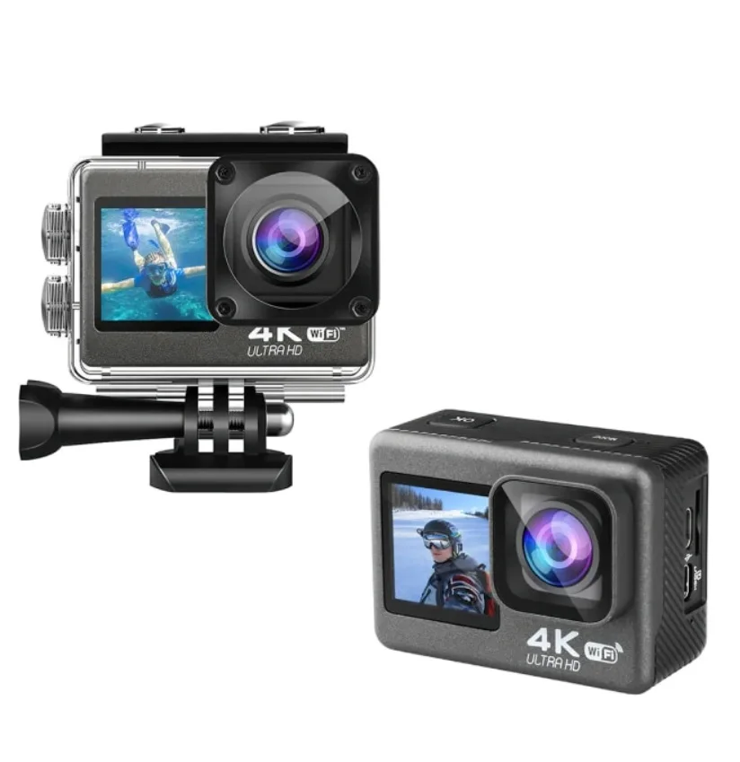4K Waterproof Action Video Camera with Anti-shake & WiFi Support