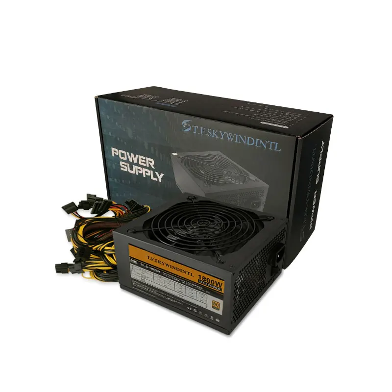 Источник питания 1800 Вт 2000 Вт 2400 Вт 2600 Вт ATX PSU для RX470 RX580 RX570 RX560 PSU