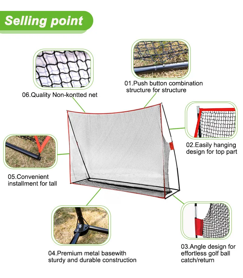 Heavy Duty Golf Ball Netting 10 X 7 Feet Hitting Net Personal Driving