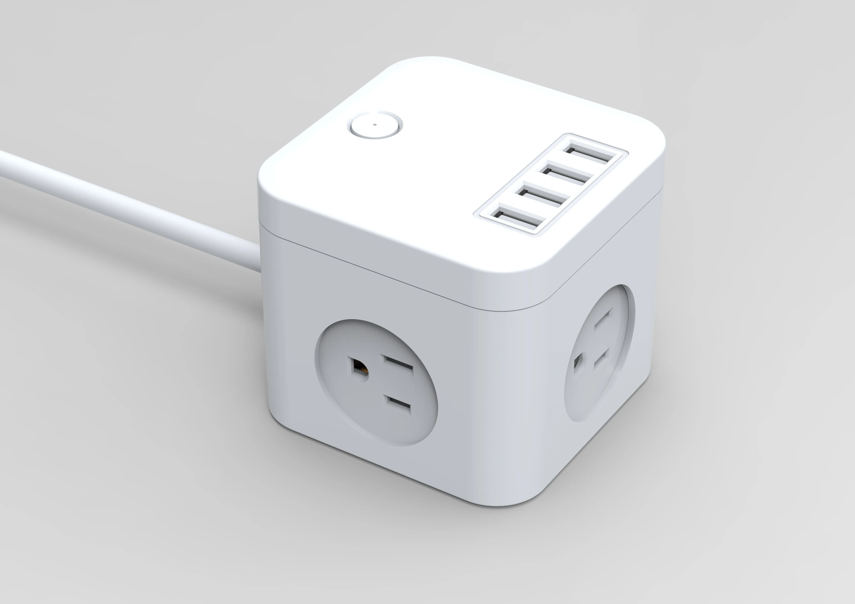 EU Plug AC Outlet Power Strip Multiprise 3m Extension Cord Electrical  Socket Smart Home 6 USB