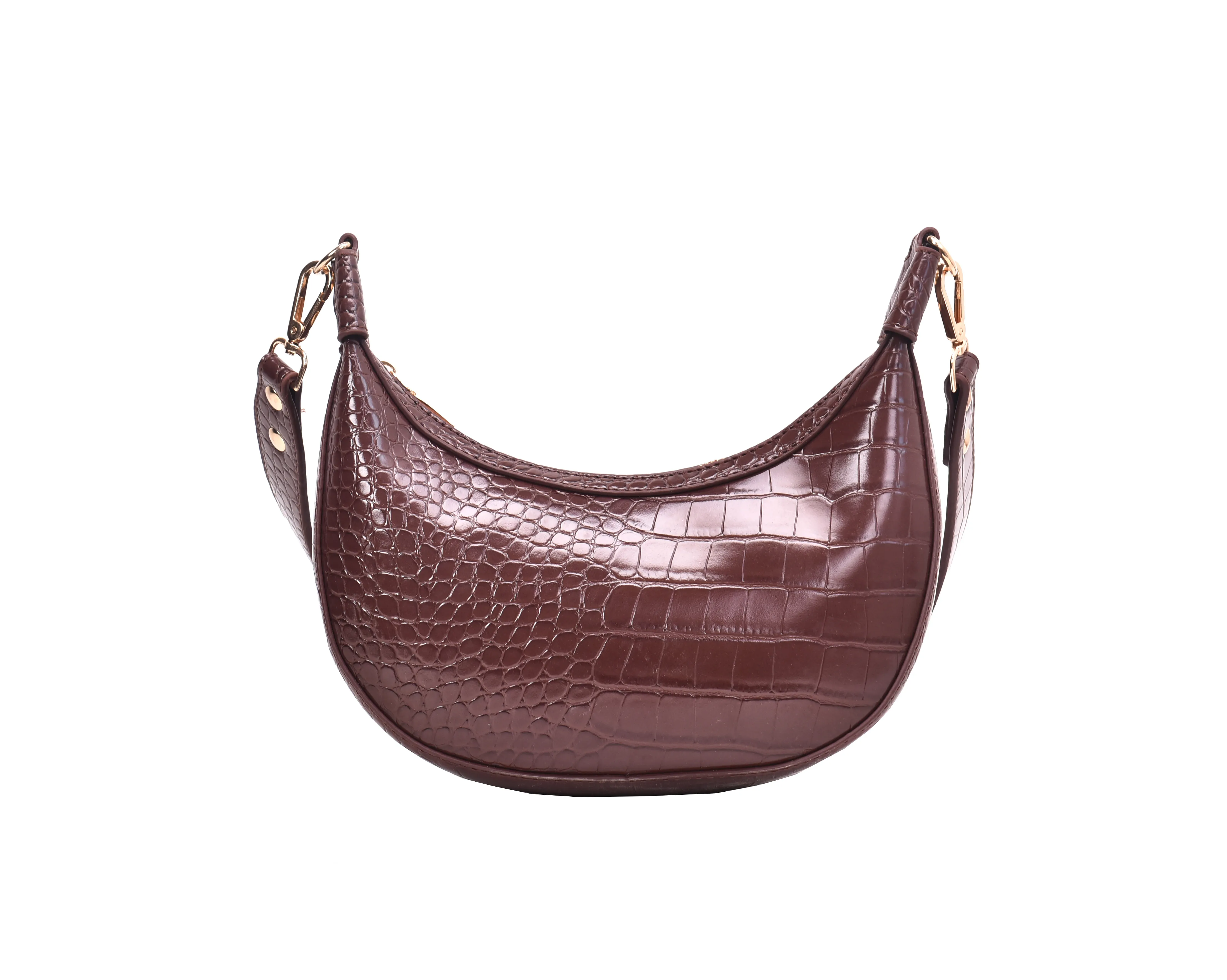 Retro Stone Pattern Shoulder Bag, Trendy Pu Leather Handbag, Small