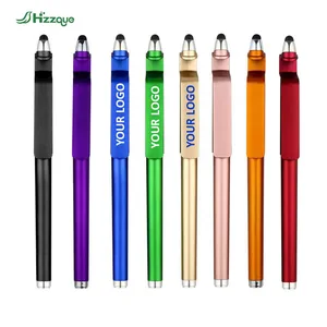 Promotional 3-in-1 Mobile Holder Soft Touch Screen Pen Ball Stylus Custom Logo Ballpoint Gel Pens 0.5mm Plastic New