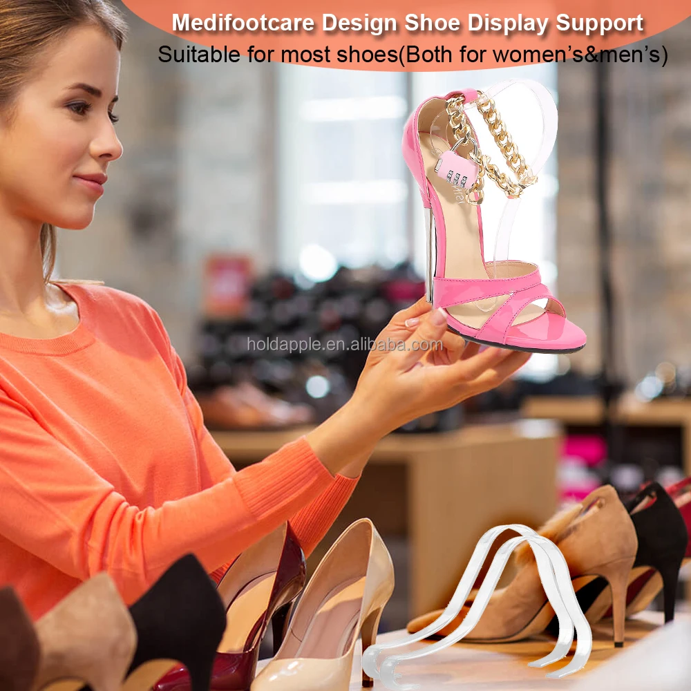 Women Shoe Tree Acrylic Sandal Shoe Store Retail Shop Display Stand