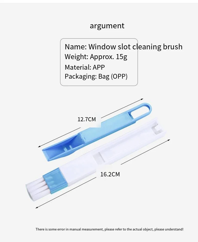 New window groove groove cleaning brush groove Small brush with dustpan dead slot window screen cleaning tool supplier