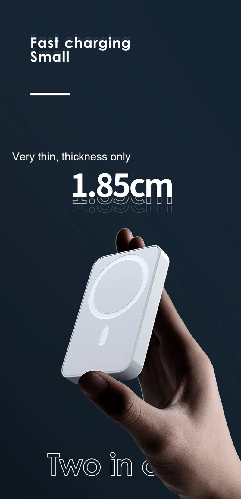 10000mAh Magnetic Portable Battery PD 30W Fast Charging Wireless Charger Magsafe Power Bank