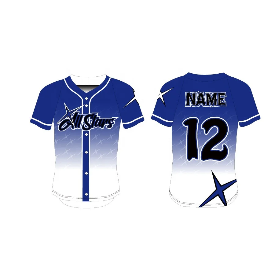 Blue Angels Sublimated Baseball Jersey