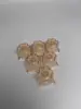 colorful Transparent crystal cat paw single