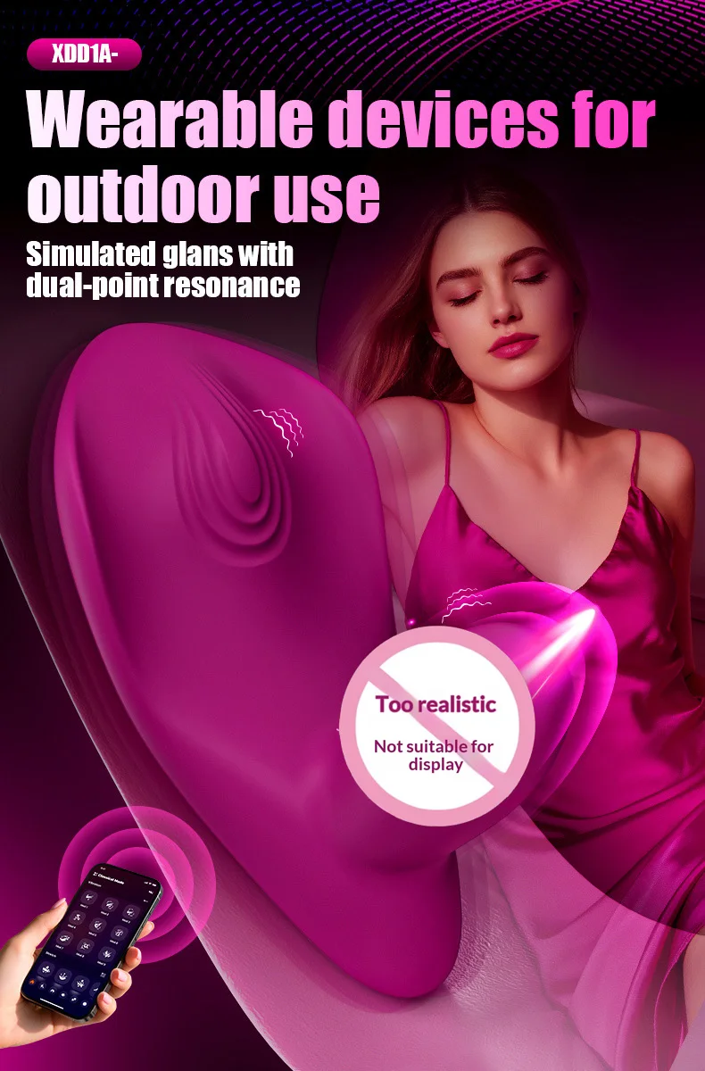 Amoura clitoral and vaginal egg vibrator product display