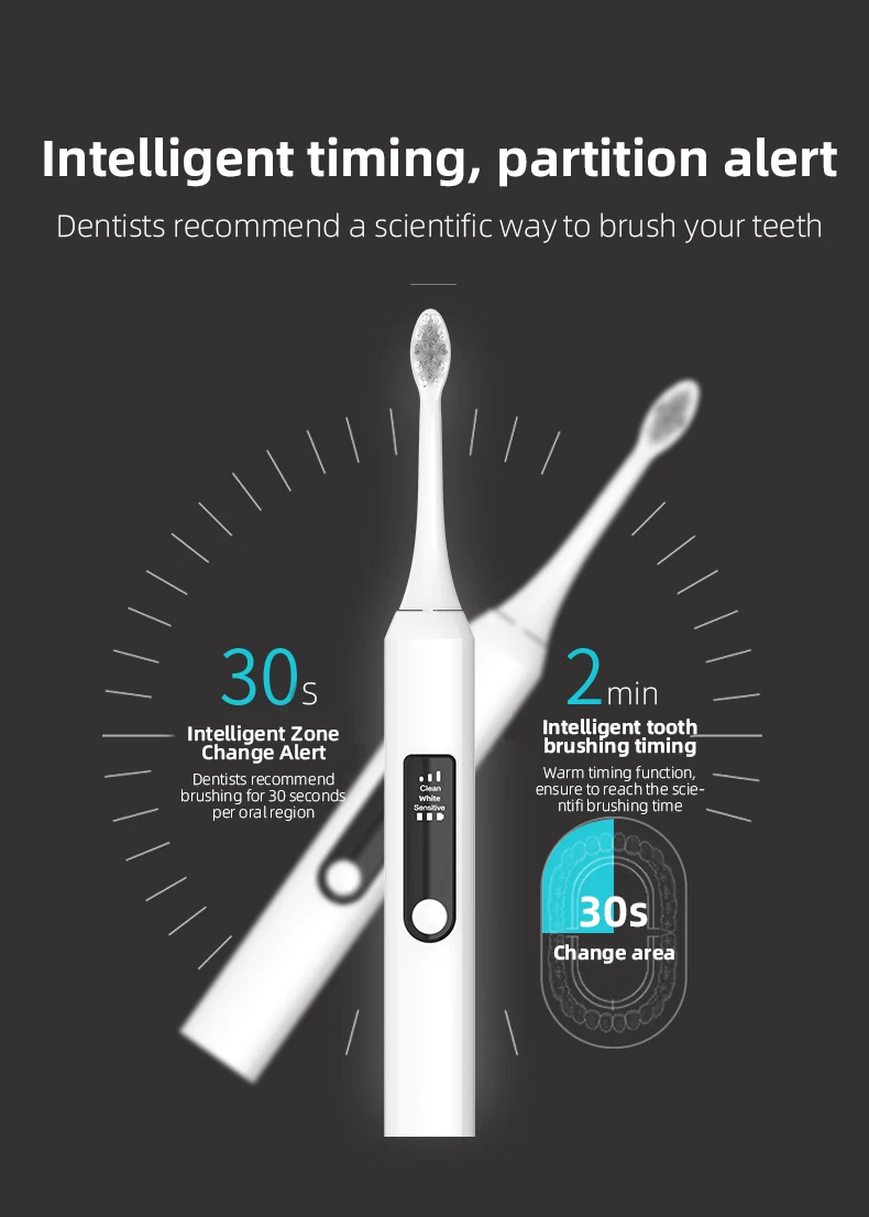 Oem Factory Automatic Sonic Tooth Brush  Charging Tooth Whitening high quality smart toothbrush electric details