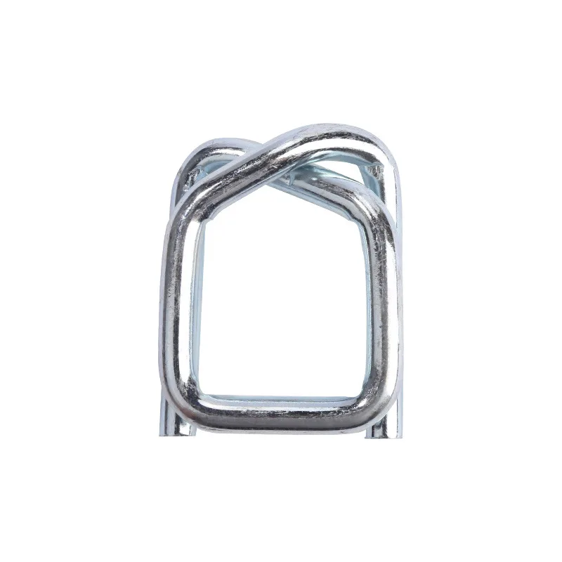 Galvanized Steel Wire Buckle Manual Packing Metal Clips for