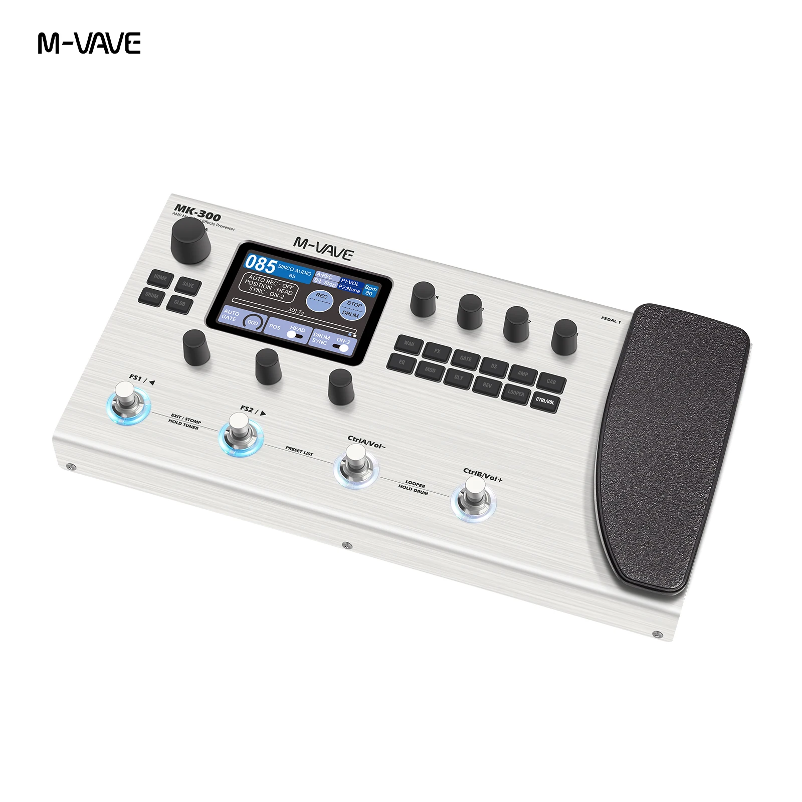 M VAVE MK-300 ほぼ未使用 M-VAVE MK-300 Looper Pedal - 360+ Effects Types for Guitar & Bass