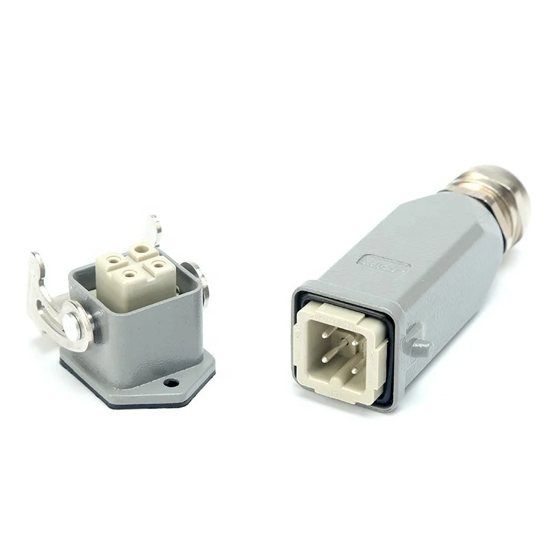 SIBAS HA 003 IP65 10A Heavy Duty Socket Connector With Metal Clamp