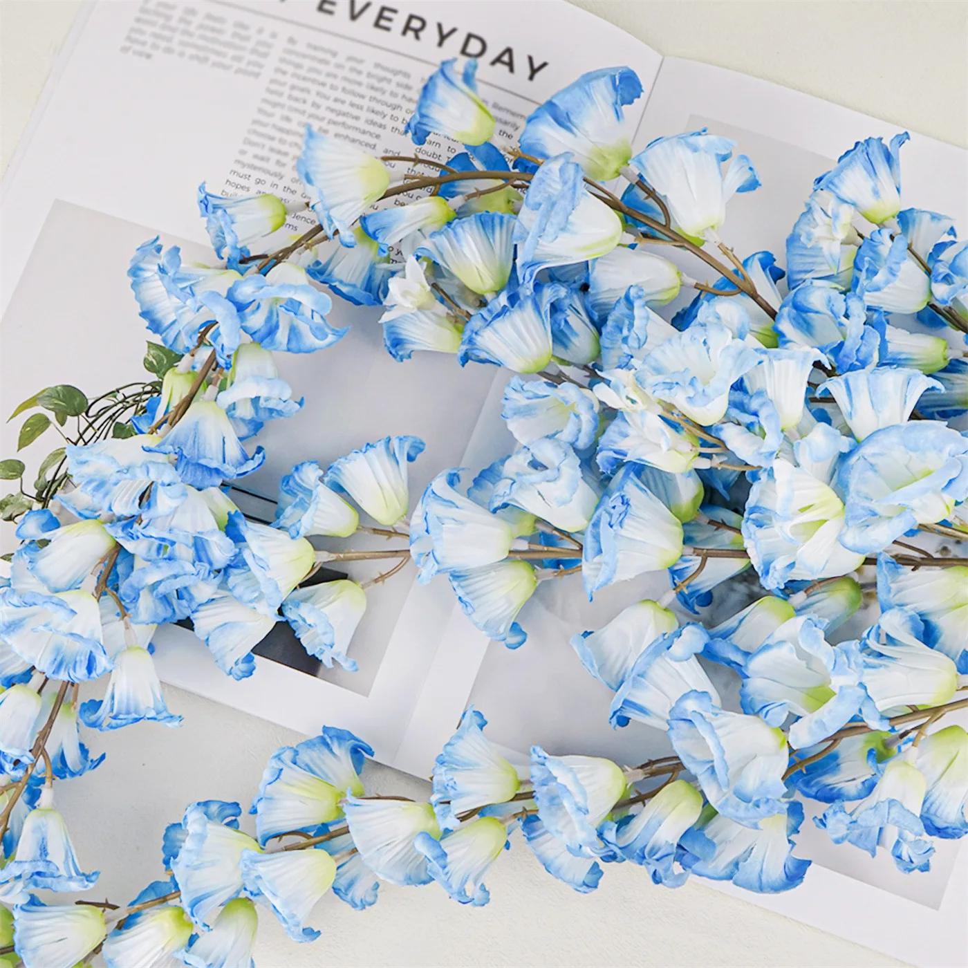 Simulation Flower Lily of the Valley Morning Glory Wall Hanging Wedding Wedding Hall Ceiling Flower Art Wisteria Hanging Flowers