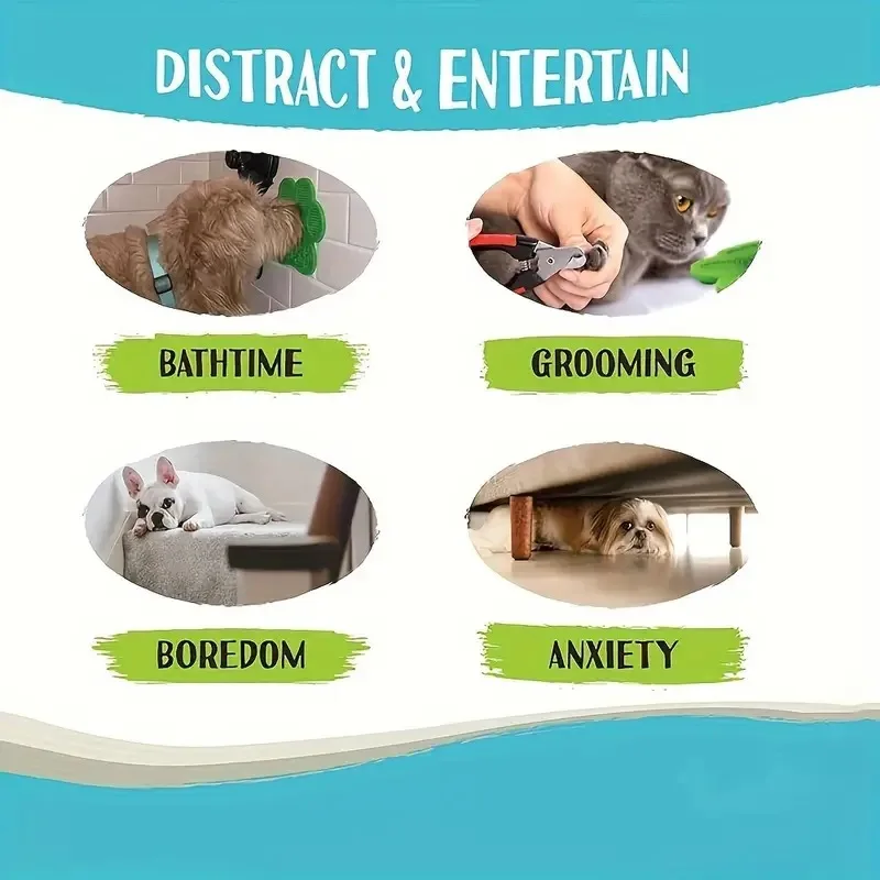 Dog Paw Silicone Pet Licking Pad, Pet Slow Eating Tray, Dog Bath Distraction Silicone Dog Suction Cup Food Holder, Training details