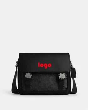 Premium Print Men's Large Capacity Shoulder Bag Versatile Fashionable Chest Pack and Messenger Bag High Fashion Print