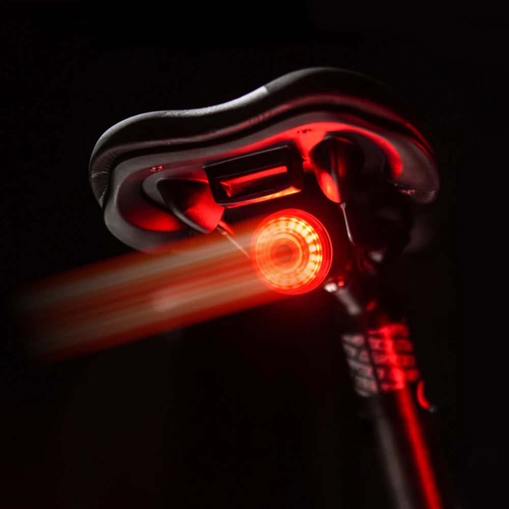 Fissatura della bici Luce posteriore Avvio automatico Stop Sensore del freno IPx6 Acque resistenti USB Carica Ciclismo Coda Coda Bicicleta Luce LED