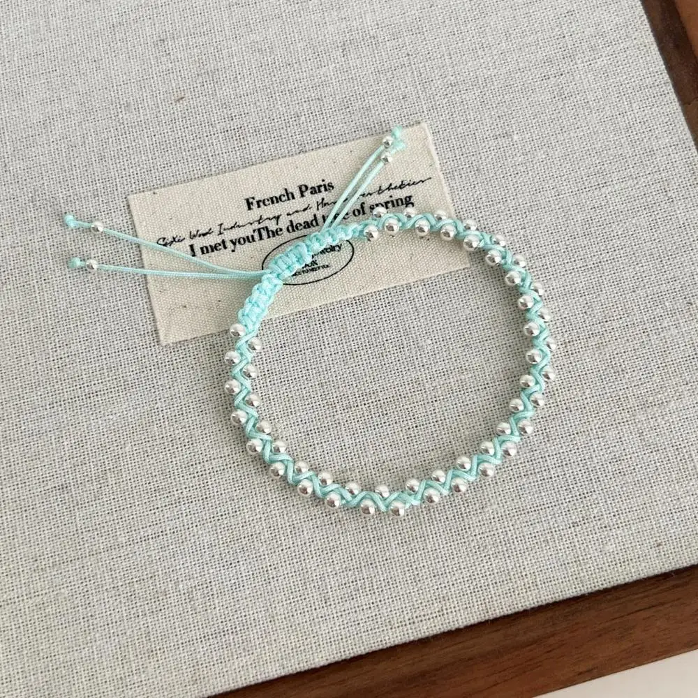 KAKODIY new rope chain adjustable 925 sterling silver jewelry bead bracelet suitable for women detail 2