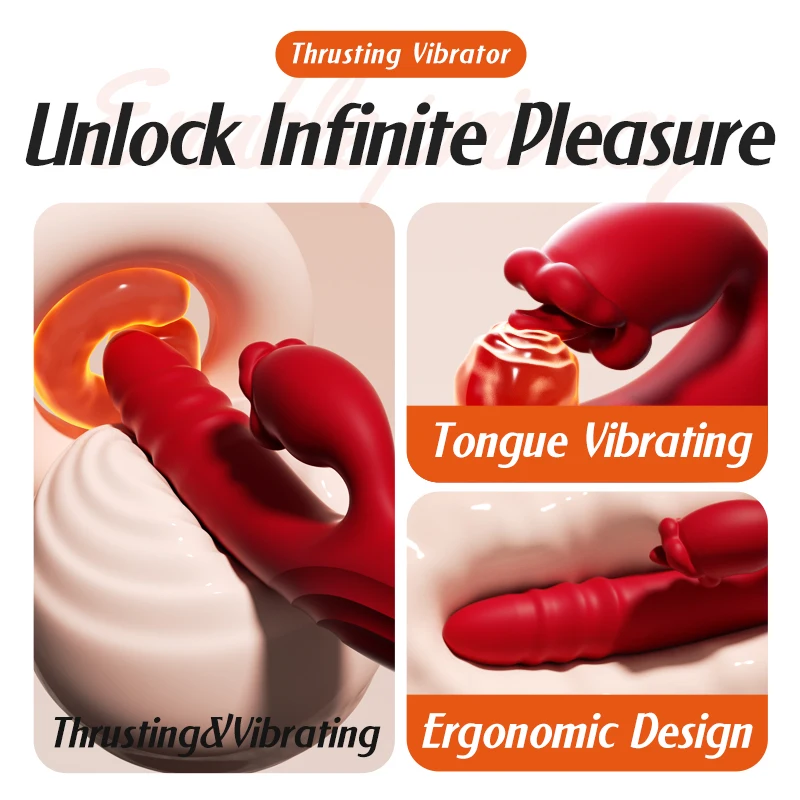 Vibrators Thrusting Vibrator for Women Couples, Sex Toy Rabbit Vibrators with G Spot & Clitoris Stimulator, Female Sex Toys Vibrators Thrusting Vibrator for Women Couples, Sex Toy Rabbit Vibrators with G Spot & Clitoris Stimulator, Female Sex Toys