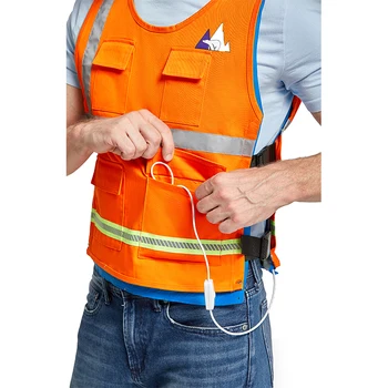 High effect watercirculating vest watercooled traffic ves with water proofed function