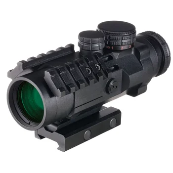 3X Prism Sight Red/green illumination for Hunting