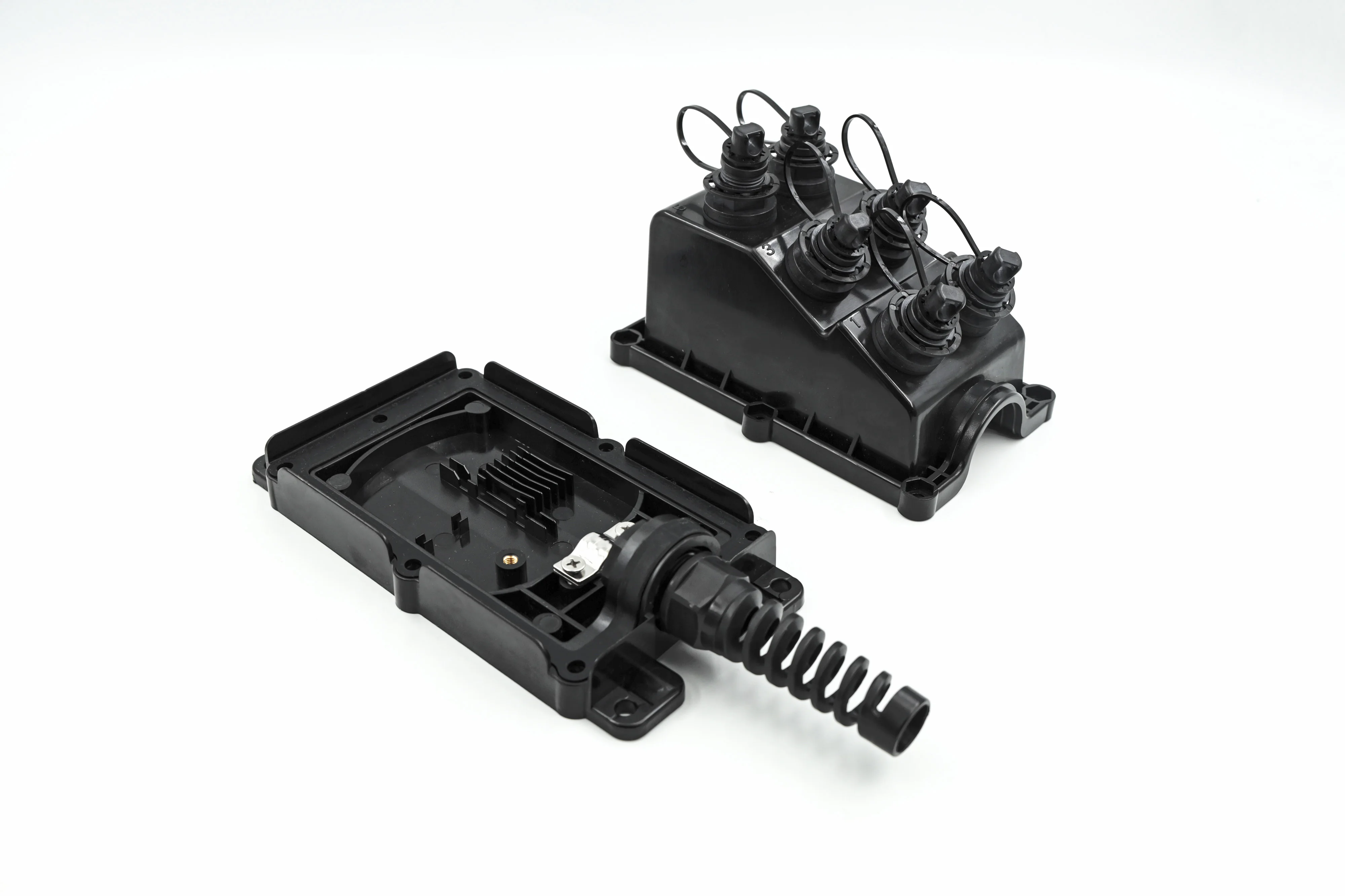 SC APC FTTA Fiber Optic Termination Box FTTH 4 Ports With 1x4 Splitter