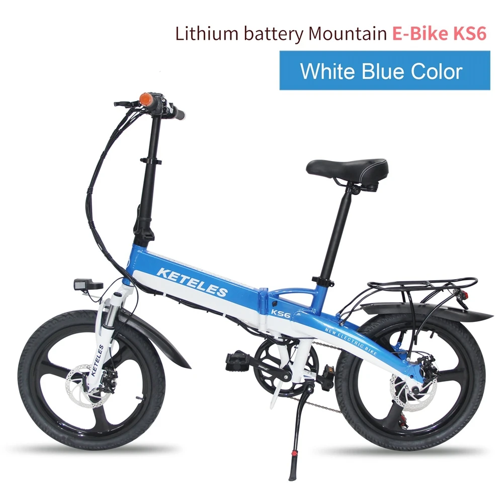 KETELES KS6 integrated wheel folding Electric Bicycle 48V 350W 10AH 20 inch wheel Folding Electric Bike