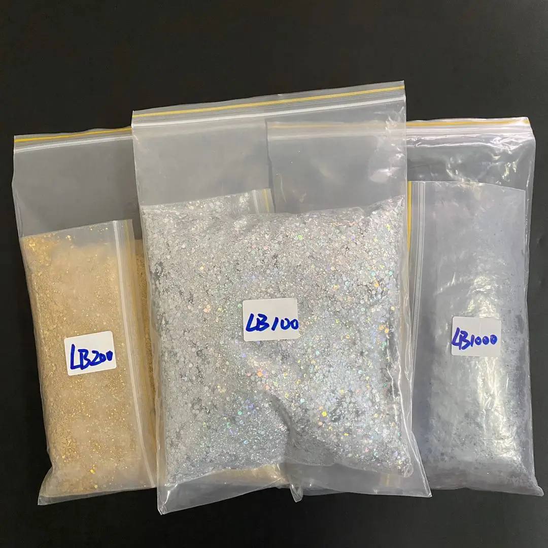 Rainbow Colors Chunky Glitter For Face Eye Shadow Lips Nails Hairs