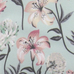 Newest Fancy Flower Printed Light Blue Polyester Factory Cheap Price Accessory Slim Men Ties