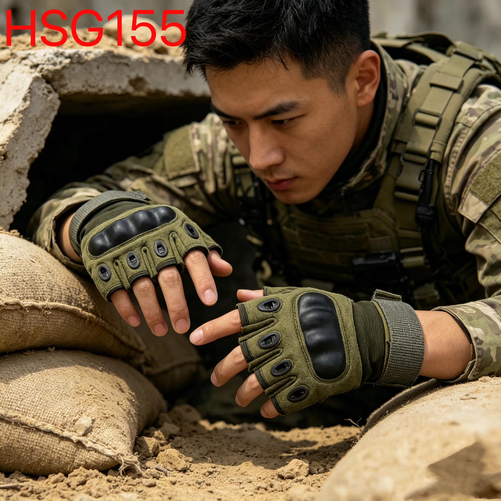 YYR,Combat Marching Strong Performance Men Tactical Gear Gloves Training Base Sweat-wicking Green Fighting Gloves for SaleHSG155