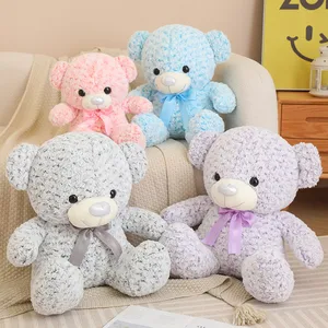 OEM Custom Fluffy Teddy Bear Stuffed Animals Plush Cute Plush Toys Teddy Bears Baby Accompany Pillow Kids Adult Gift