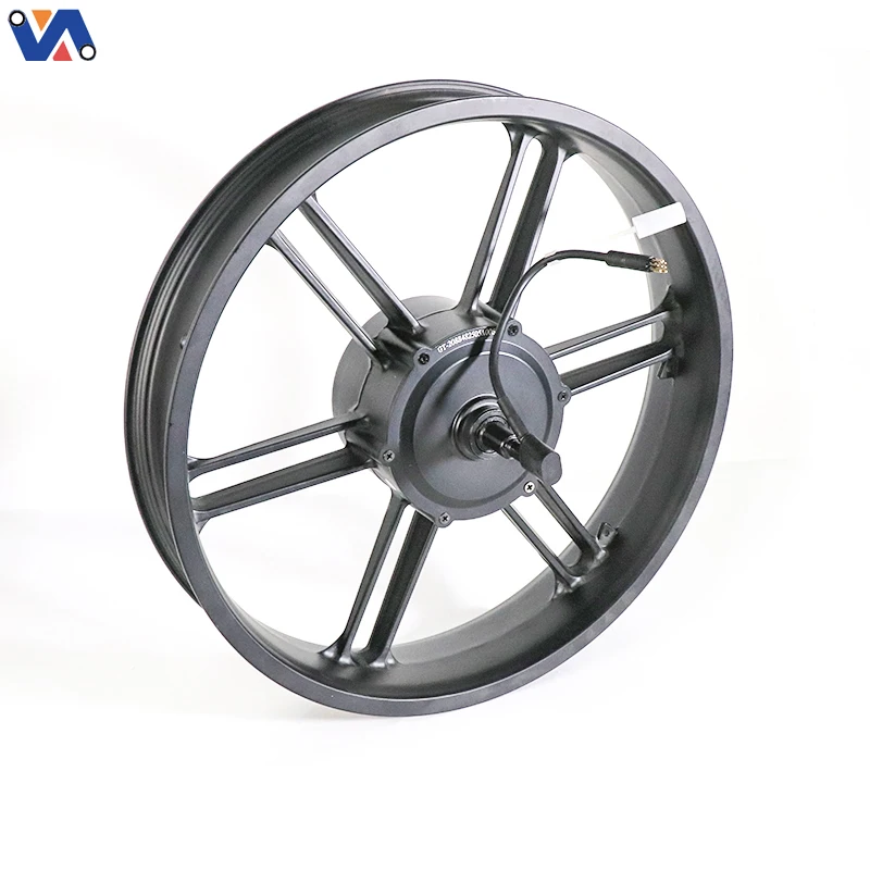 New Image Motor Wheel 48V-500W Black Plug Electric Bike Conversion Kit Electric Motor for Bicycle Repair Electric Bicycle Part