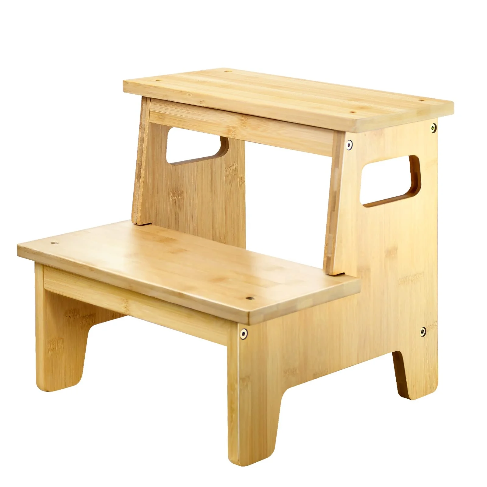 Bambus Kinder Toilette Schritt Kleinkinder Badezimmer Tritt hocker Theke  Waschbecken Baby 2 Schritt Hocker Fubett Hoch betten Kind Tpfchen Training