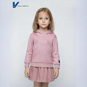 Girls' Autumn Hooded Sweatshirt Cotton/Spandex Eco-Friendly Front Printed English Letters & Hearts Design Ribbed Cuffs & Hem