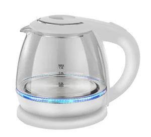 1.0L High Borosilicate Glass Electric Kettle with Blue Light Keep Warm Feature for Household Hotels and Car Use