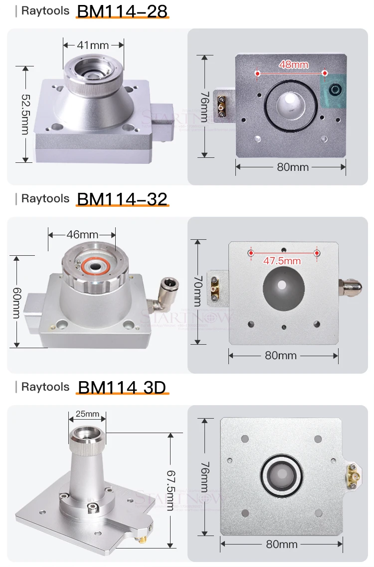Raytools BT210S BT230 BT240S BM111 BM109 BM112 Fiber Laser Cutting Head Nozzle Connection Parts Laser Nozzle Sensor Connector